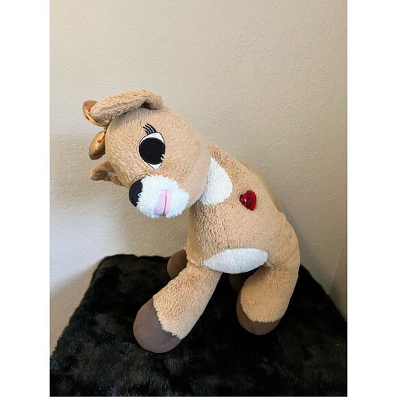21" BABW Clarice Build A Bear Giant 50th Gold Rudolph Stuffed Plush Build a Bear - Picture 1 of 9
